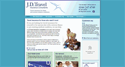 Desktop Screenshot of jdtravelinsurance.co.uk