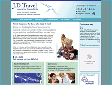 Tablet Screenshot of jdtravelinsurance.co.uk